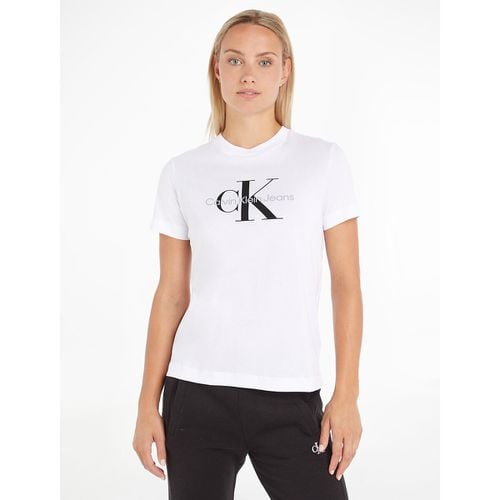 T-shirt Girocollo Maniche Corte Donna Taglie XS - calvin klein jeans - Modalova