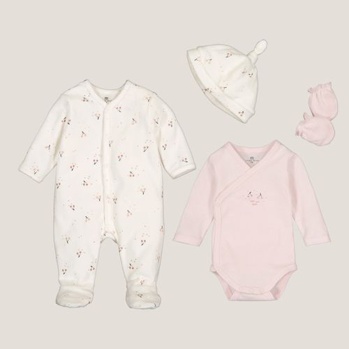 Kit Nascita 4 Pezzi Taglie 1 mese - 54 cm - la redoute collections - Modalova