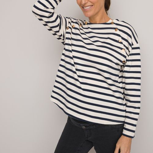 T-shirt premaman a righe a maniche lunghe - LA REDOUTE COLLECTIONS - Modalova