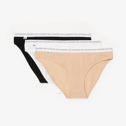 Confezione da 3 slip sgambati in cotone - LACOSTE - Modalova