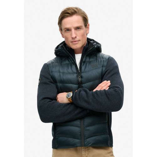 Giacca Bi-materiale Con Cappuccio Uomo Taglie M - superdry - Modalova