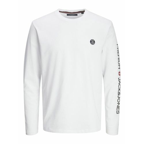 T-shirt Maniche Lunghe Logo Su Una Manica Uomo Taglie XS - jack & jones - Modalova