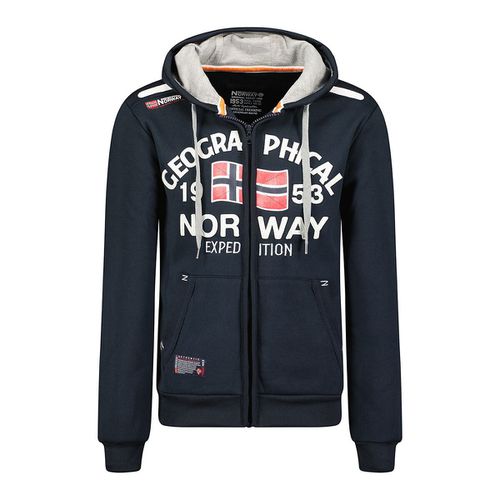 Felpa maxi logo cerniera full - GEOGRAPHICAL NORWAY - Modalova