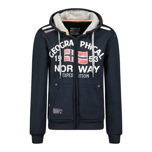 Felpa Maxi Logo Cerniera Full Uomo Taglie S - geographical norway - Modalova