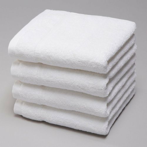 Confezione Da 4 Asciugamani Ospiti Spugna 600 G/m², Zavara Bianco Taglie 30 x 30 cm - la redoute interieurs - Modalova