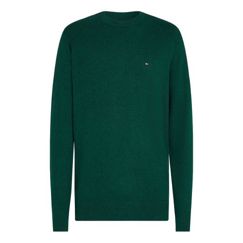 Pull girocollo in cotone pima e cachemire - TOMMY HILFIGER - Modalova