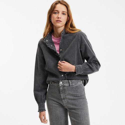 Camicia in denim collo vittoriano, maniche lunghe - LA REDOUTE COLLECTIONS - Modalova