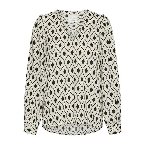 Blusa fantasia scollo a V - VERO MODA - Modalova