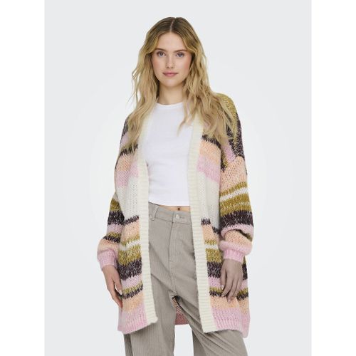 Cardigan lungo a righe colorate - ONLY - Modalova