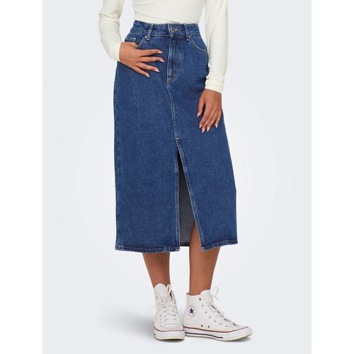 Gonna midi in denim - ONLY - Modalova