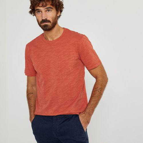 T-shirt In Cotone Biologico Scollo Rotondo Maniche Corte Uomo Taglie XXL - la redoute collections - Modalova