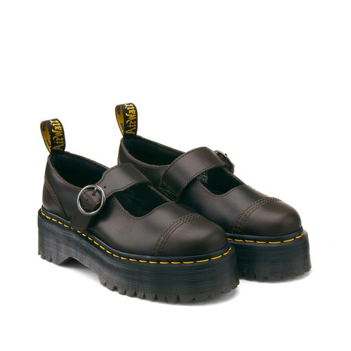 Derby In Pelle Addina Dark Taupe Orleans Donna Taglie 37 - dr. martens - Modalova