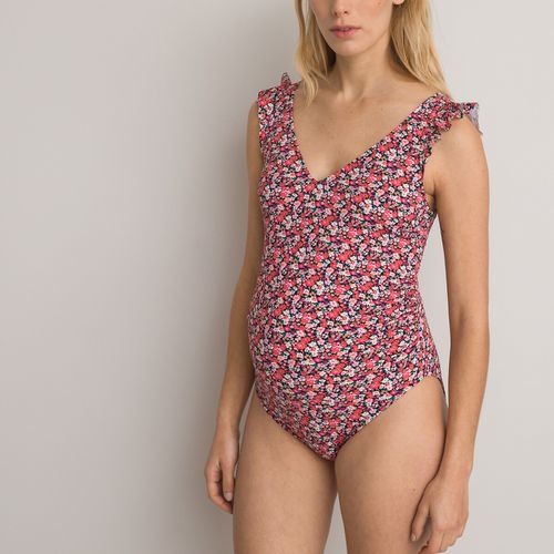 Costume da bagno intero premaman dorso a vogatore a fiori - LA REDOUTE COLLECTIONS - Modalova