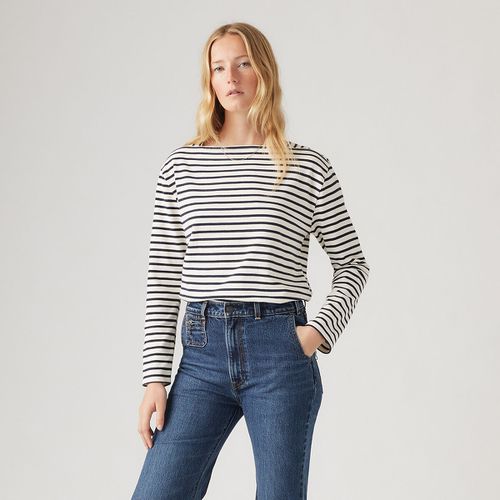 T-shirt Collo Quadrato A Righe Donna Taglie XS - levi's - Modalova