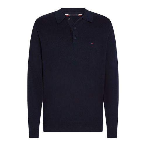 Maglione Collo Polo In Cotone E Cachemire - tommy hilfiger - Modalova