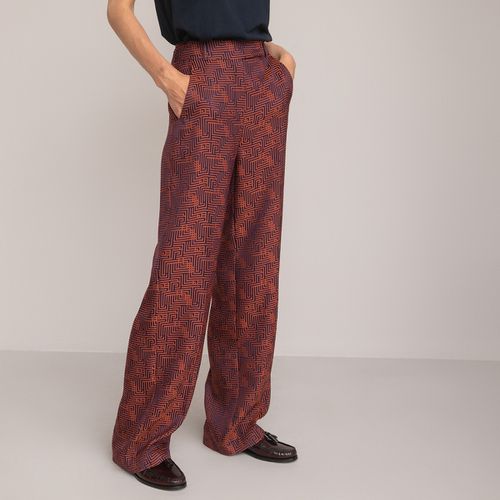 Pantaloni Larghi, Jacquard Motivo Grafico Donna Taglie 34 (FR) - 38 (IT) - la redoute collections - Modalova