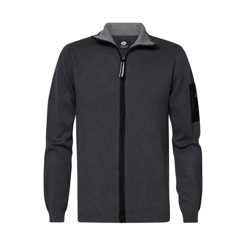 Cardigan Con Cerniera E Collo Alto Uomo Taglie S - petrol industries - Modalova