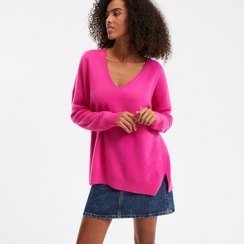 Maglione In Cachemire Scollo A V In Fine Maglia Donna Taglie S - la redoute collections - Modalova