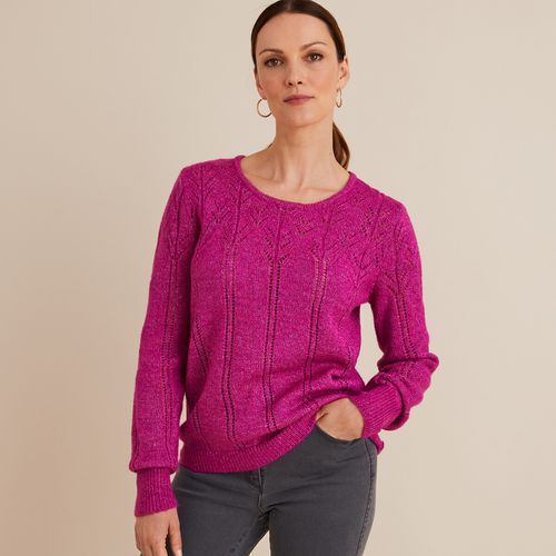 Maglione Girocollo, In Fine Maglia Pointelle Donna Taglie 34/36 (FR) - 38/40 (IT) - anne weyburn - Modalova