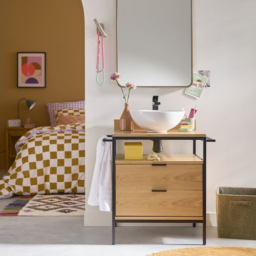 Iodus Rectangular Iron Mirror, Width 60cm X Height 90cm - LA REDOUTE INTERIEURS - Modalova