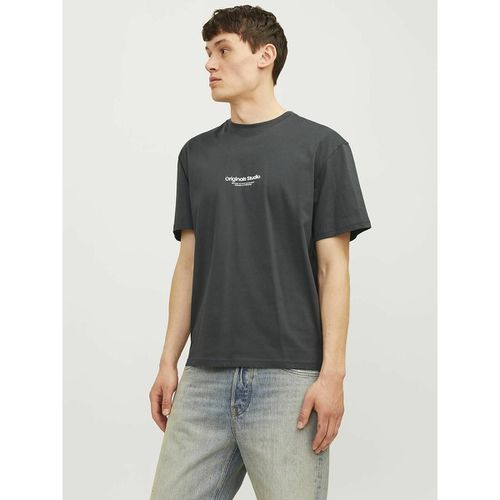 T-shirt Girocollo Con Logo Uomo Taglie L - jack & jones - Modalova