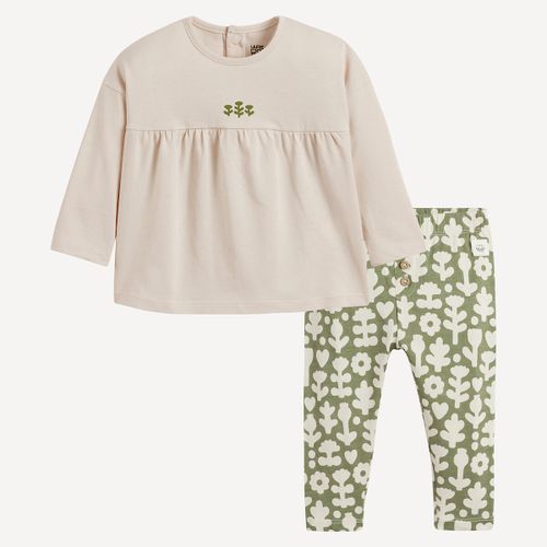 Set Di T-shirt E Legging A 2 Pezzi Taglie 1 mese - 54 cm - la redoute collections - Modalova