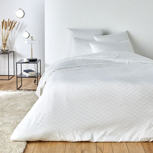 Copripiumone Satin Di Cotone Spigato Scenario Taglie 240 x 220 cm - la redoute interieurs - Modalova