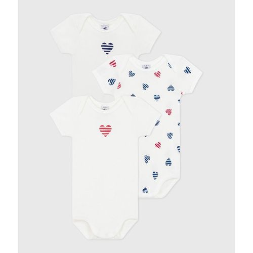 Confezione Da 3 Body Maniche Corte Taglie 3 mesi - 60 cm - petit bateau - Modalova