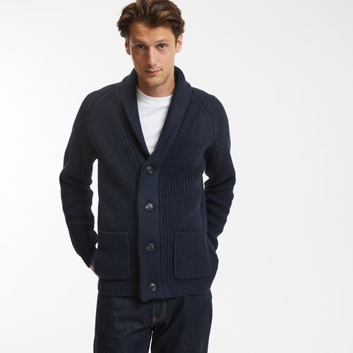 Cardigan In Grossa Maglia, Collo A Scialle Uomo Taglie 3XL - la redoute collections - Modalova