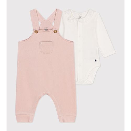 Completo salopette in velluto e body - PETIT BATEAU - Modalova