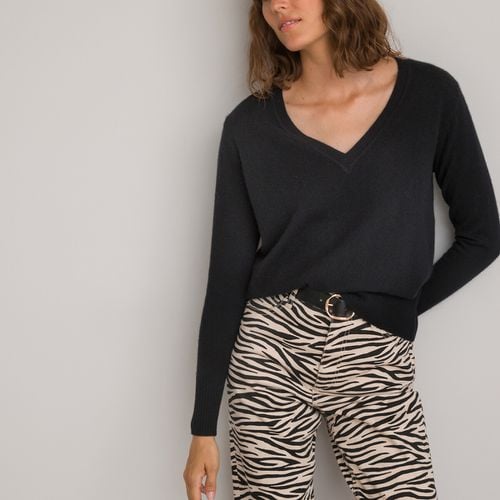 Maglione Scollo A V In Fine Maglia Cachemire Donna Taglie XXL - la redoute collections - Modalova