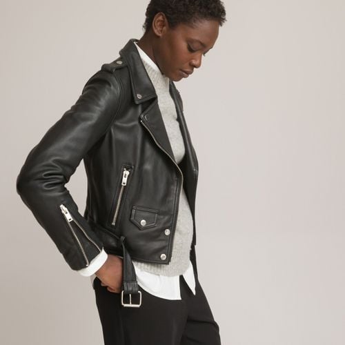 Giubbotto biker in pelle, Signature THELMA - LA REDOUTE COLLECTIONS - Modalova