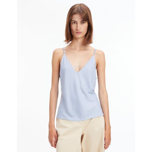 Top scollo a V, sottili spalline - CALVIN KLEIN - Modalova