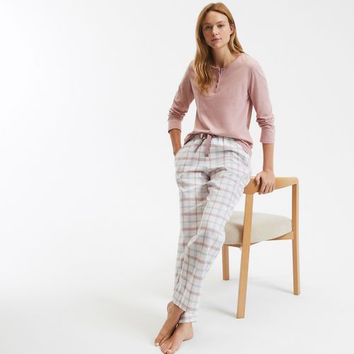 Pigiama maniche lunghe pantaloni flanella - LA REDOUTE COLLECTIONS - Modalova