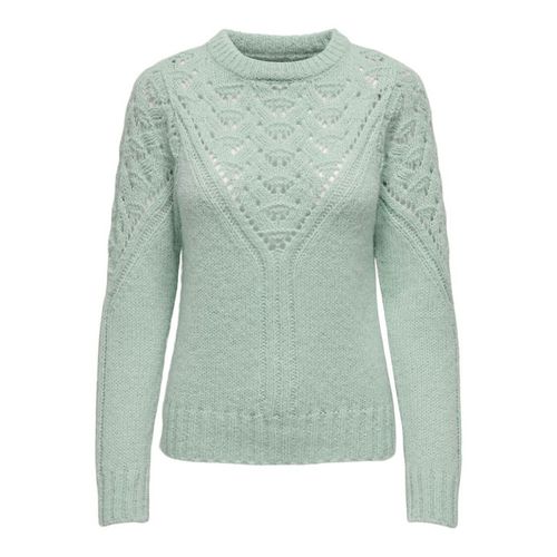 Maglione In Maglia Traforata, Girocollo Donna Taglie XS - only - Modalova