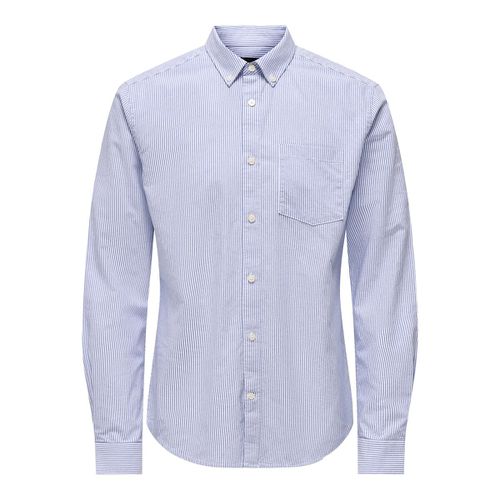 Camicia oxford collo con bottoni in cotone, Neil - ONLY & SONS - Modalova