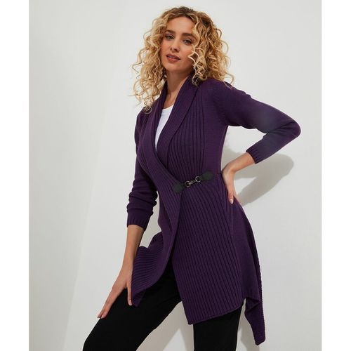 Cardigan asimmetrico con collo a scialle e fibbia - JOE BROWNS - Modalova