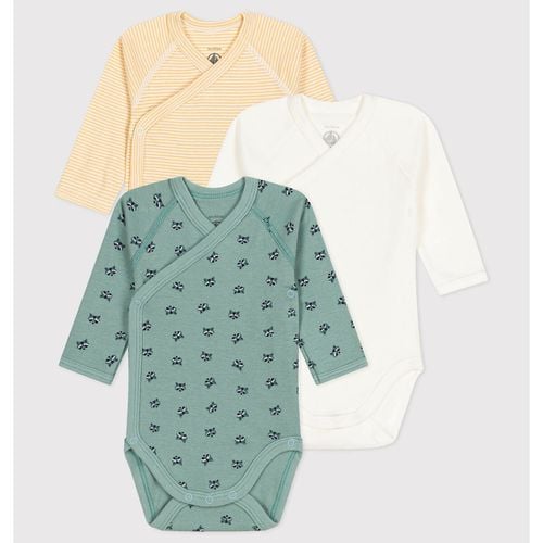 Confezione da 3 body maniche lunghe - PETIT BATEAU - Modalova