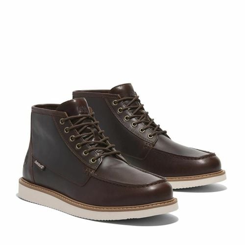 Stivali pelle con lacci Newmarket mid Lace Up - TIMBERLAND - Modalova