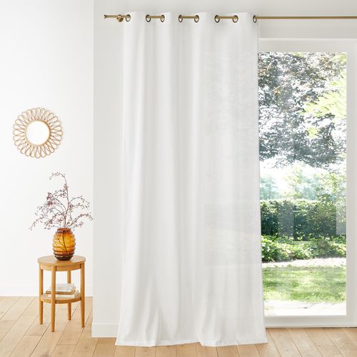 Tenda Tessuto Misto Con Occhielli, Lincot Taglie 180 x 135 cm - la redoute interieurs - Modalova