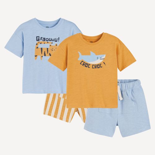 Set Di 2 Completi 2 Pezzi T-shirt E Shorts Taglie 18 mesi - 81 cm - la redoute collections - Modalova