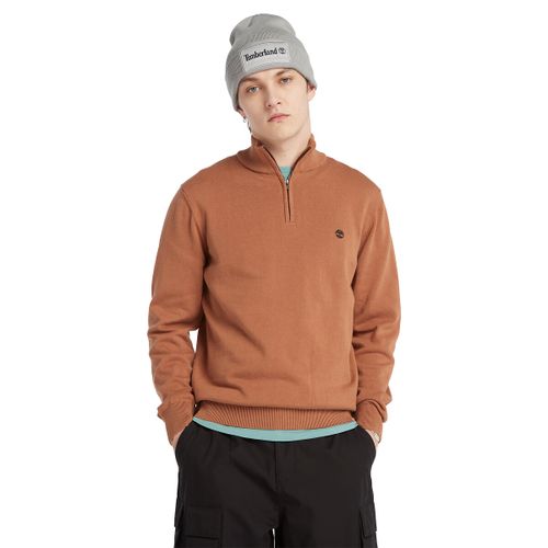 Pull collo con cerniera in cotone regular - TIMBERLAND - Modalova