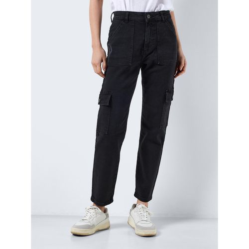 Pantaloni Cargo, Vita Alta Donna Taglie W25 L32 (US) - 38 (IT) - noisy may - Modalova