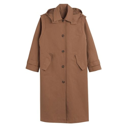 Trench con bottoni, cappuccio removibile - LA REDOUTE COLLECTIONS - Modalova