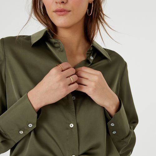 Camicia fluida in satin - LA REDOUTE COLLECTIONS - Modalova