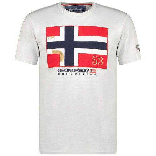 T-shirt maniche corte girocollo J-newflag - GEOGRAPHICAL NORWAY - Modalova