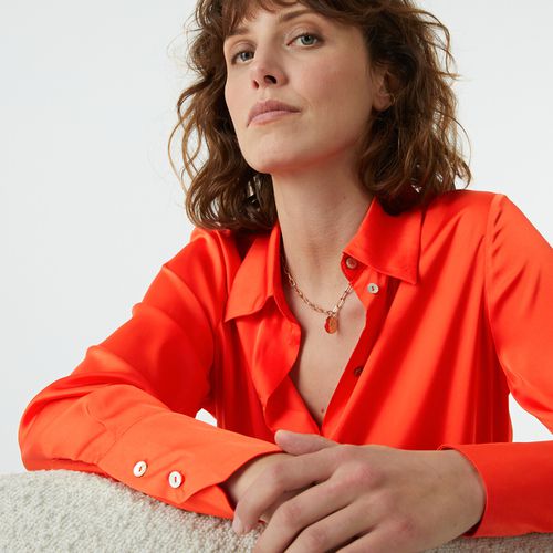 Camicia fluida in satin - LA REDOUTE COLLECTIONS - Modalova