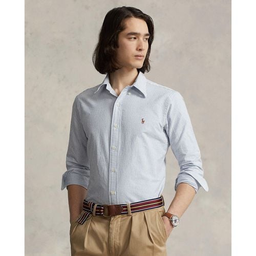 Camicia dritta custom fit in oxford a righe - POLO RALPH LAUREN - Modalova