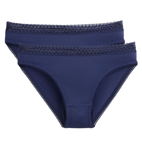 Confezione Da 2 Slip In Microfibra, Microflex Donna Taglie 38/40 (FR) - 42/44 (IT) - la redoute collections - Modalova