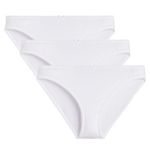 Confezione da 3 slip in cotone elasticizzato - LA REDOUTE COLLECTIONS - Modalova